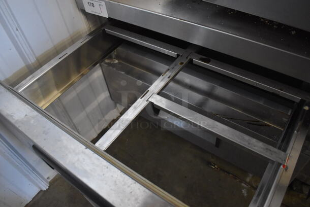 Stainless Steel Commercial 4 Drawer Chef Base on Commercial Casters. 72x32x26. Tested and Working! - Image 3 of 4