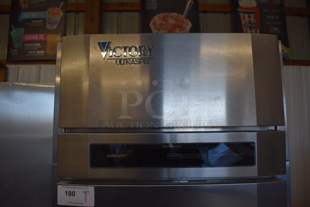 BRAND NEW! Victory RS-1D-R1-448186APS3C Stainless Steel Commercial Single Door Reach In Cooler on Commercial Casters. 115 Volts, 1 Phase. 26x34x82. Cannot Test - Unit Is Set Up For Hardwire - Image 4 of 7