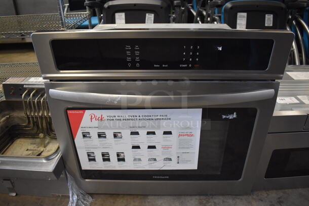BRAND NEW SCRATCH AND DENT! Frigidaire LFEW3026TFA Stainless Steel Single Deck Electric Powered Oven. 120-208/240 Volts. 30x28x29. Tested and Working!