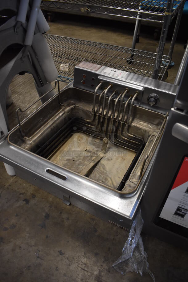 General Electric CK20B Stainless Steel Commercial Countertop Electric Powered Deep Fat Fryer. 220-240 Volts. 22x25x13 - Image 3 of 7