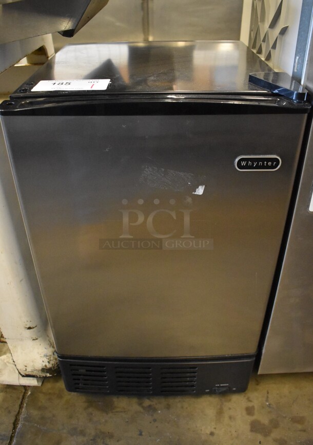 BRAND NEW SCRATCH AND DENT! 2020 Whynter UIM-155a Stainless Steel Commercial Self Contained Ice Machine. 115 Volts, 1 Phase. 15x18x25. Tested and Working!