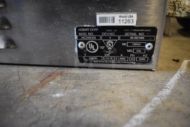 Hobart HC24EA5 Stainless Steel Commercial Electric Powered Single Compartment Steam Cabinet. 208/240 Volts, 3/1 Phase. 24x32x26 - Image 5 of 6
