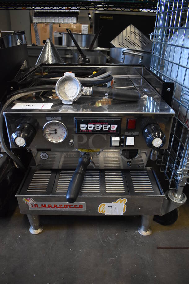 La Marzocco Firenze Stainless Steel Commercial Countertop Single Group Espresso Machine w/ 2 Portafilters. 208 Volts, 1 Phase. 20x22x21 - Image 2 of 6