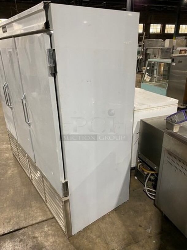 BRAND NEW! LATE MODEL! Leader Commercial 3 Door Reach In Freezer! Solid Stainless Steel! - Image 4 of 8