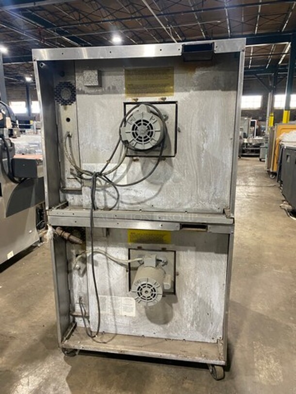 Garland Commercial Gas Powered Double Deck Convection Oven! With View Through Doors! Metal Oven Racks! All Stainless Steel! On Casters! 2x Your Bid Makes One Unit! - Image 4 of 10