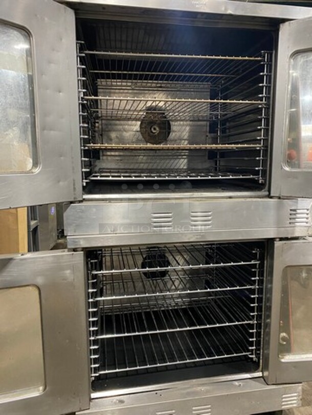 Garland Commercial Gas Powered Double Deck Convection Oven! With View Through Doors! Metal Oven Racks! All Stainless Steel! On Casters! 2x Your Bid Makes One Unit! - Image 5 of 10