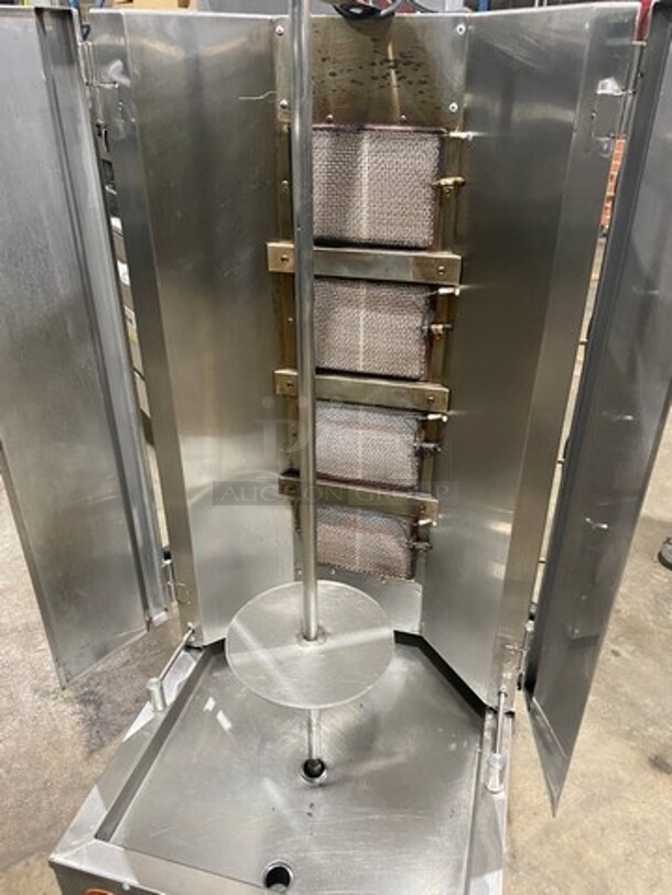 Spinning Grillers Commercial Countertop Natural Gas Powered Gyro Machine! All Stainless Steel! Model: SG4 SN: 88S29686G7 - Image 5 of 9