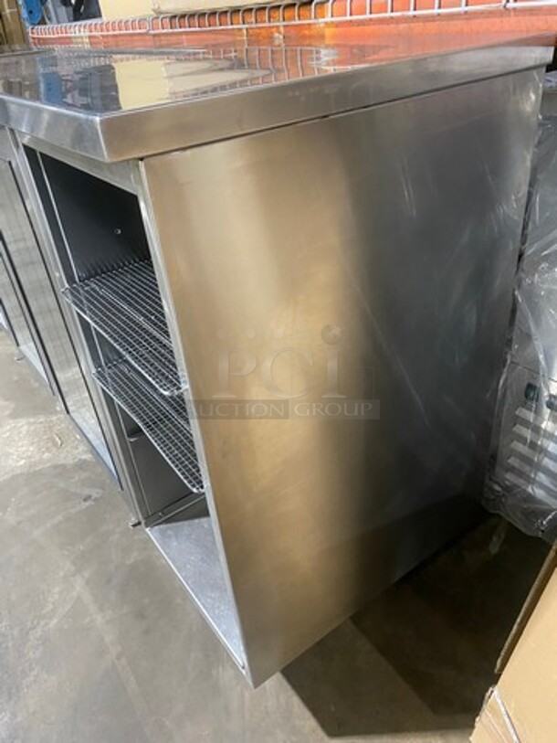 NICE! 2004 Glas Tender Commercial 2 Door Back Bar Cooler! With View Through Doors! With Dual Side Storage! All Stainless Steel! Model: ND52L1XS SN: 13491571 115V 60HZ 1 Phase - Image 3 of 11