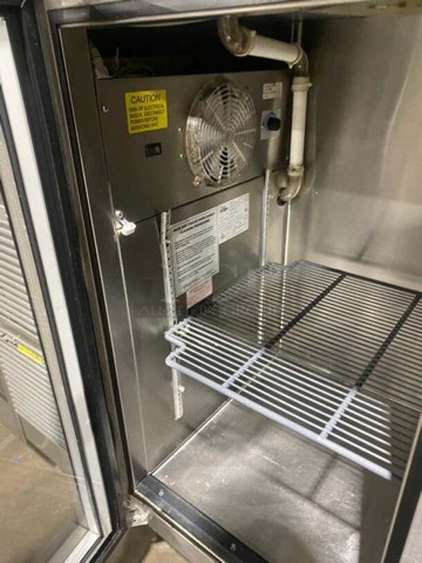 NICE! 2004 Glas Tender Commercial 2 Door Back Bar Cooler! With View Through Doors! With Dual Side Storage! All Stainless Steel! Model: ND52L1XS SN: 13491571 115V 60HZ 1 Phase - Image 6 of 11