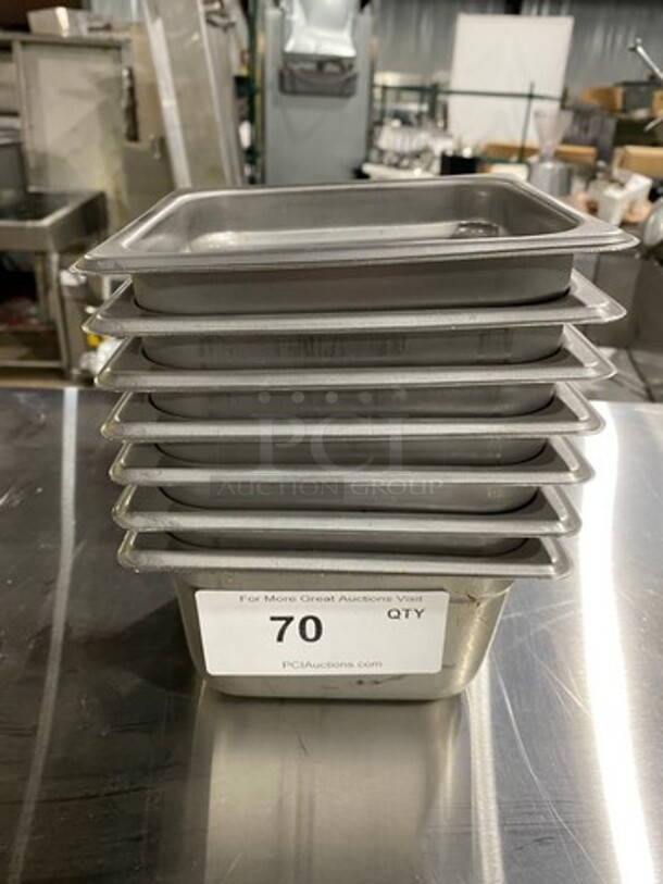 ALL ONE MONEY! Browne Commercial Steam Table/ Prep Table Food Pans! All Stainless Steel!