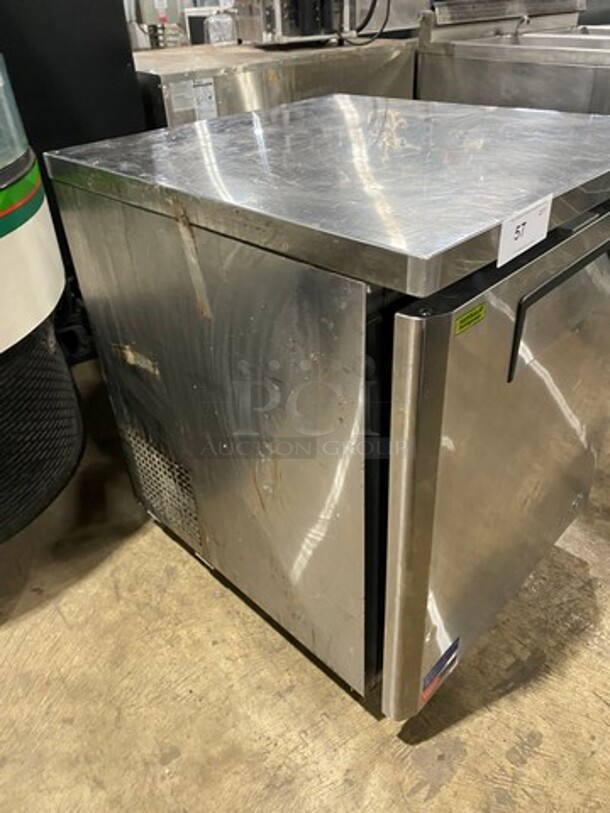 Turbo Air Commercial Single Door Lowboy/ Worktop Freezer! All Stainless Steel! On Casters! Model: MUF28N711S 115V - Image 2 of 7