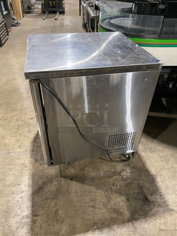 Turbo Air Commercial Single Door Lowboy/ Worktop Freezer! All Stainless Steel! On Casters! Model: MUF28N711S 115V - Image 3 of 7
