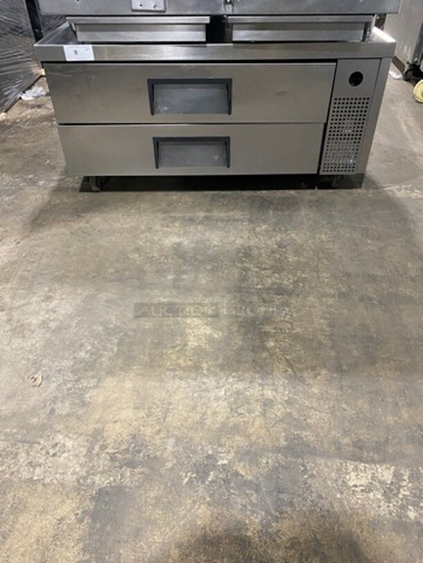 True Commercial Refrigerated 2 Drawer Chef Base! All Stainless Steel! On Casters! Model: TRCB52 SN: 8071997 115V 60HZ 1 Phase - Image 1 of 4