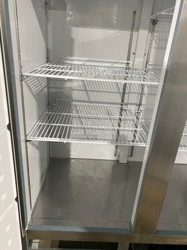 Entree Commercial 2 Door Reach In Freezer! With Poly Coated Racks! Solid Stainless Steel! On Casters! Model: CF2 SN: 1810ENTH07084 115V 60HZ 1 Phase - Image 6 of 10