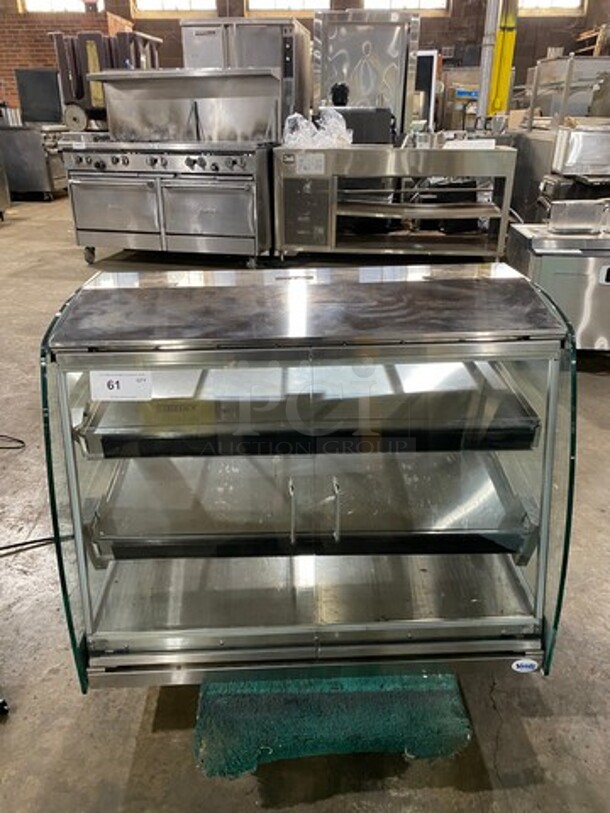 Vendo Commercial Countertop Food Warming Display Case! Glass All Around Showcase Style! All Stainless Steel! Model: HFDC00005 SN: 000122970 115V 60HZ 1 Phase