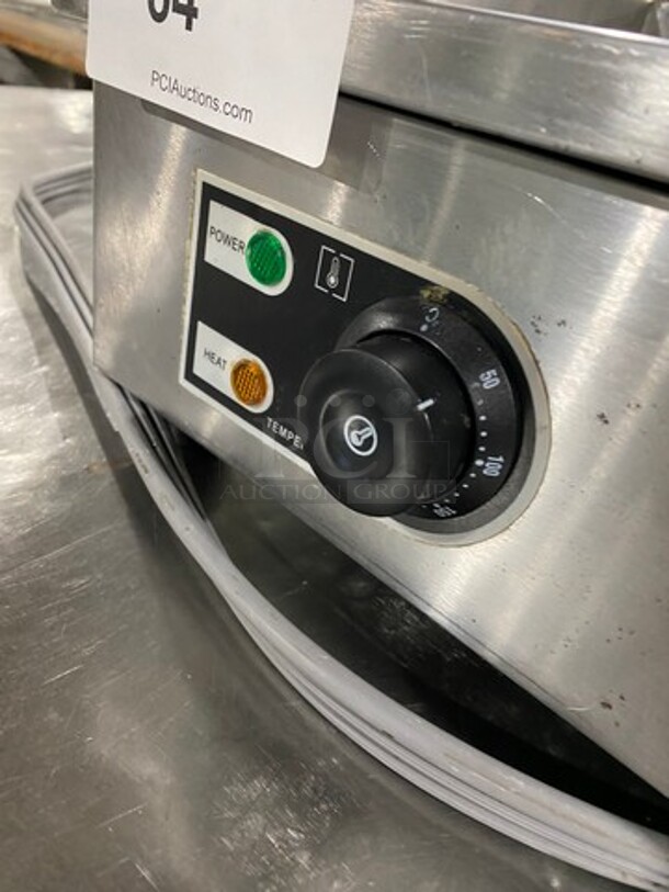 Commercial Countertop Flat And Grooved Grill Combo! With Back And Side Splashes! All Stainless Steel!  - Image 7 of 9