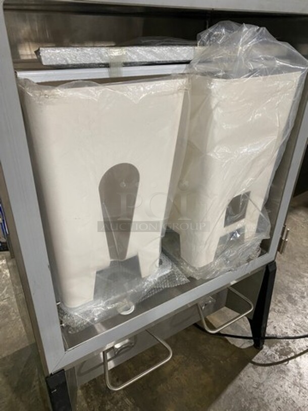 Commercial Countertop 2 Spout Refrigerated Milk Dispenser! Stainless Steel Body! On Legs! - Image 5 of 7