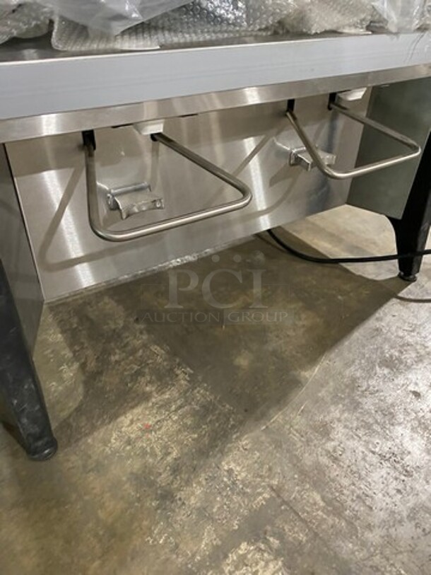 Commercial Countertop 2 Spout Refrigerated Milk Dispenser! Stainless Steel Body! On Legs! - Image 6 of 7
