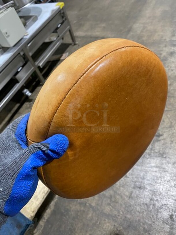 Small All Tan Cushioned Stool! 2x Your Bid! - Image 5 of 6
