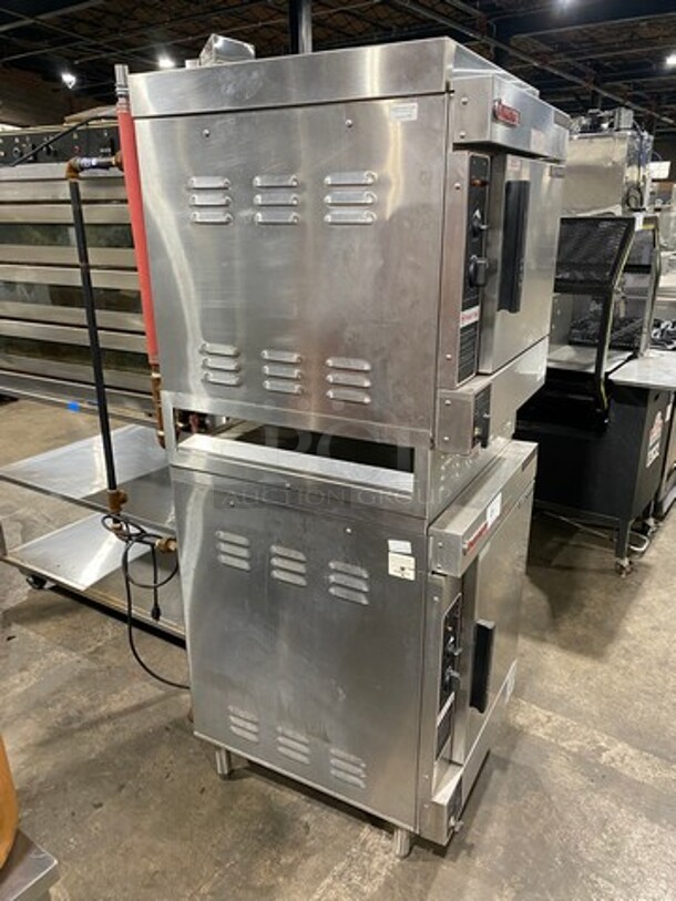 2014 Market Forge Commercial Natural Gas Powered Double Deck Steam Cabinet! All Stainless Steel! On Legs! 2x Your Bid Makes One Unit! Model: SIRIUS - Image 3 of 10