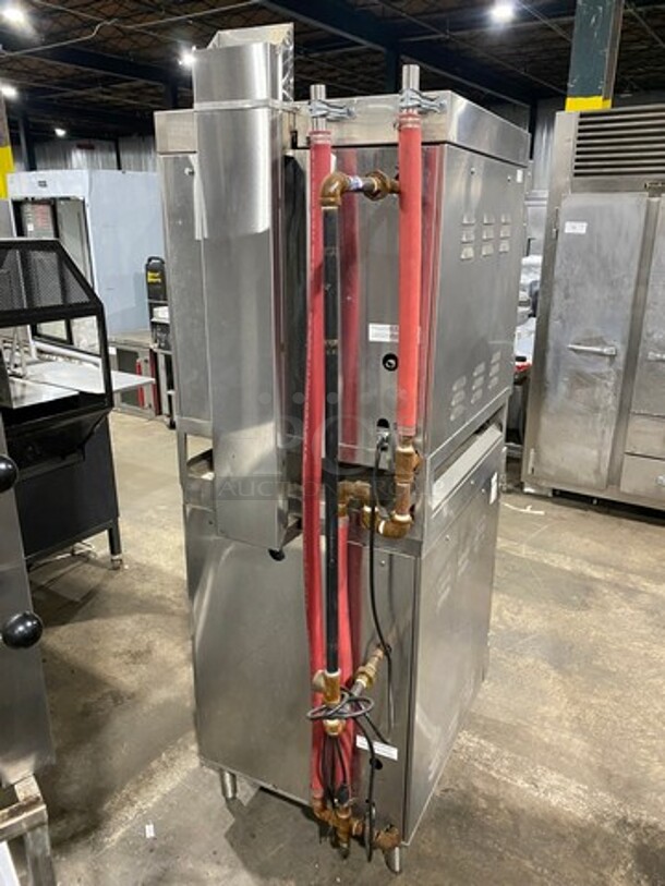 2014 Market Forge Commercial Natural Gas Powered Double Deck Steam Cabinet! All Stainless Steel! On Legs! 2x Your Bid Makes One Unit! Model: SIRIUS - Image 4 of 10