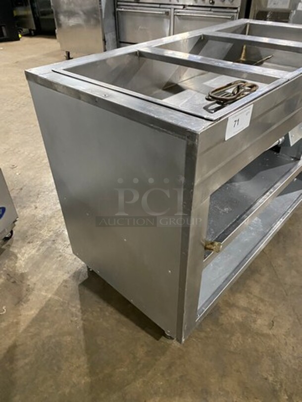 Commercial Electric Powered 3 Well Steam Table! With Storage Space Underneath! All Stainless Steel! - Image 4 of 9