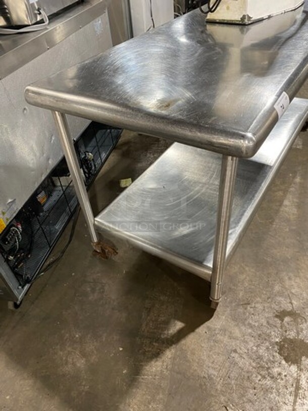 Commercial Worktop/ Prep Top Table! With Storage Area Underneath! Solid Stainless Steel! On Casters! - Image 2 of 8