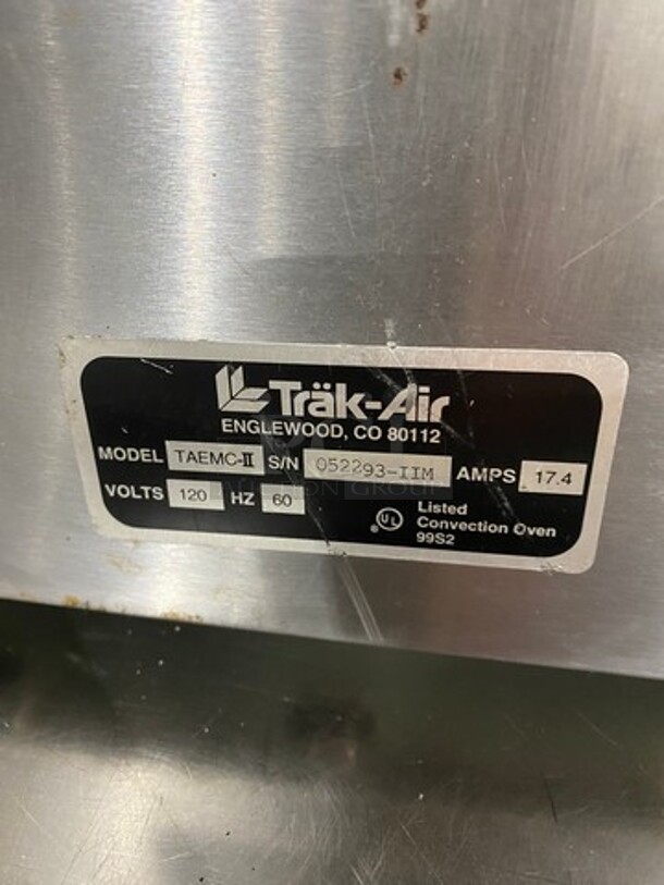 Trak Air Commercial Countertop Convection Oven/ Air Fryer! All Stainless Steel! Model: TAEMCII SN: 052293IIM 120V - Image 5 of 10