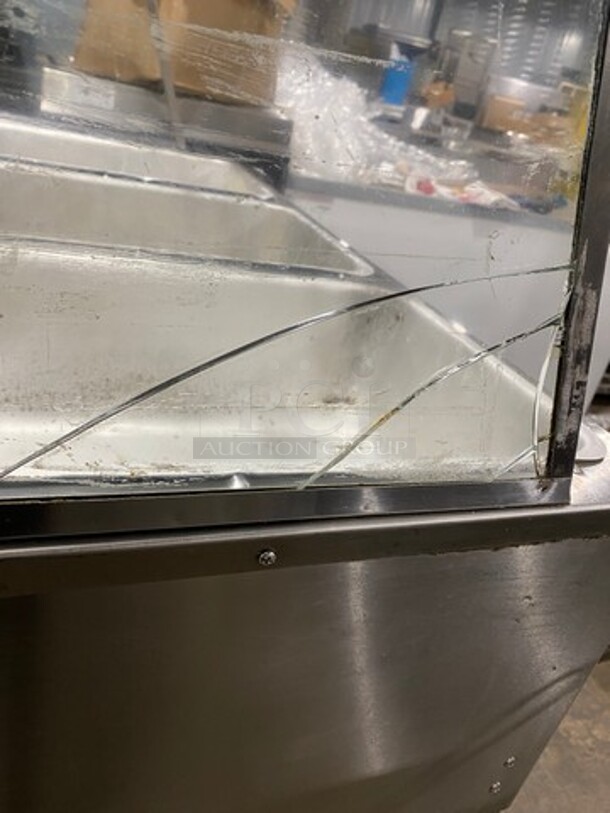 BK Resources Commercial Electric Powered 3 Well Steam Table! With Sneeze Guard! With Storage Space Underneath! All Stainless Steel! On Legs! Model: STE3120 120V 60HZ 1 Phase - Image 9 of 11
