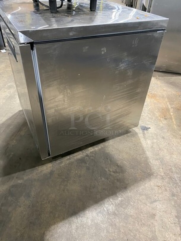 Hoshizaki Commercial Single Door Lowboy/Worktop Cooler! All Stainless Steel! Model: UR27ALPC SN: K51005K 115V 60HZ 1 Phase - Image 2 of 7