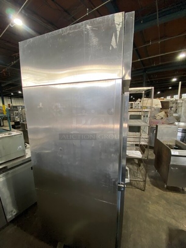 Victory Commercial Single Door Refrigerated Dough Retarder! Can Fit Roll In Rack! All Stainless Steel! On Legs! RACK NOT INCLUDED! Model: RS1DS7EW SN: B0381930 115V 60HZ 1 Phase - Image 2 of 9