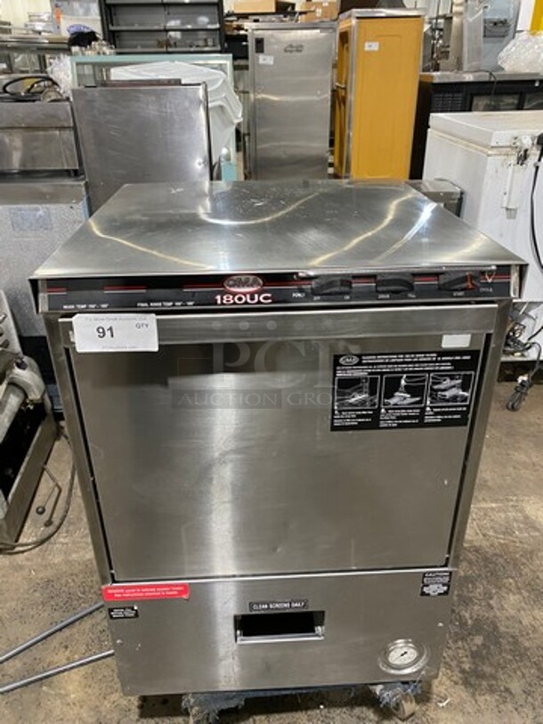 CMA Commercial Undercounter Dishwasher! All Stainless Steel! Model: CMA180UC 208V 60HZ 1 Phase
