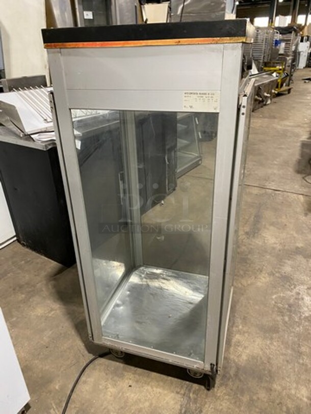 Hatco Commercial Heated Holding Cabinet! Glass All Around Showcase Style! Stainless Steel Body! On Casters! Model: PFST2X SN: 8873570447 120V 60HZ 1 Phase - Image 2 of 9