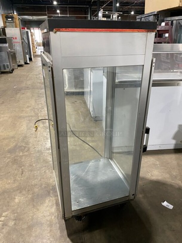Hatco Commercial Heated Holding Cabinet! Glass All Around Showcase Style! Stainless Steel Body! On Casters! Model: PFST2X SN: 8873570447 120V 60HZ 1 Phase - Image 3 of 9