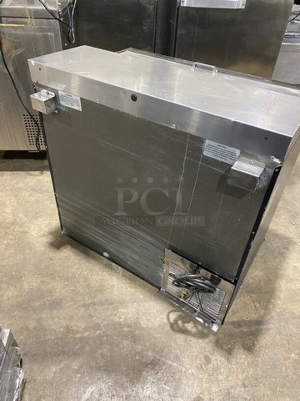 Perlick Commercial Under The Counter Beer Bottle Cooler! With Single Sliding Stainless Steel Top Door! Model: BC36 SN: 656585 115V 60HZ 1 Phase - Image 3 of 8
