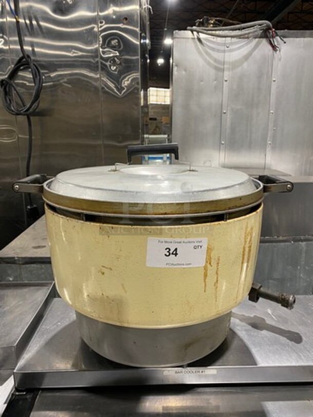 Rinnai Commercial Countertop Natural Gas Powered Rice Cooker! With Lid! Model: RER55ASN - Image 1 of 8