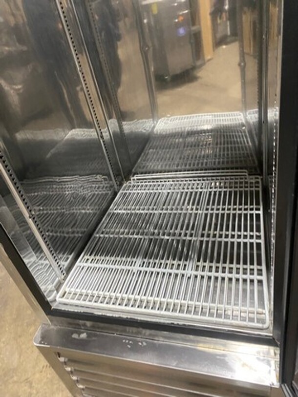 Turbo Air Commercial Single Door Reach In Cooler! With Poly Coated Racks! All Stainless Steel! Model: MSR23NM SN: NR23307015 110/120V 60HZ 1 Phase - Image 5 of 9