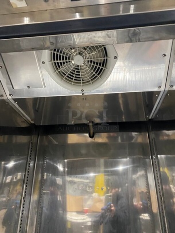 Turbo Air Commercial Single Door Reach In Cooler! With Poly Coated Racks! All Stainless Steel! Model: MSR23NM SN: NR23307015 110/120V 60HZ 1 Phase - Image 6 of 9
