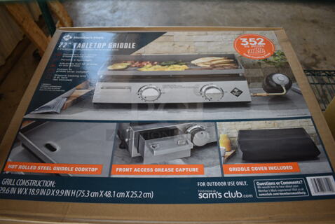 BRAND NEW IN BOX! Member's Mark 22" Tabletop Griddle.