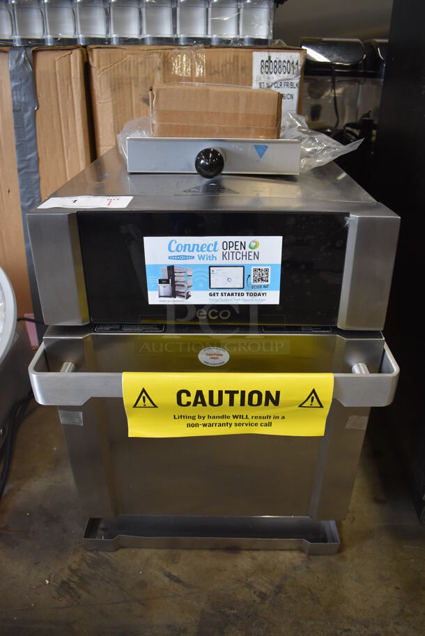 BRAND NEW SCRATCH AND DENT! 2022 TurboChef Eco Stainless Steel Commercial Countertop Electric Powered High-Speed Rapid Cook Oven. See Pictures for Cracked Glass. 208/240 Volts, 1 Phase. 17.5x26x21.5 - Image 1 of 12