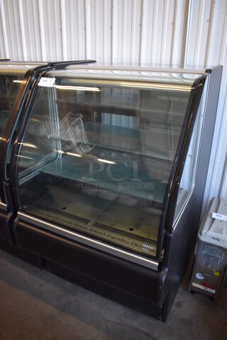 Amtekco RB-3 Metal Commercial Floor Style Deli Display Case Merchandiser on Commercial Casters. 115 Volts, 1 Phase. 36x40x58. Tested and Working!