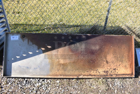 Metal Shelf w/ Wall Mount Brackets. 72x24x24