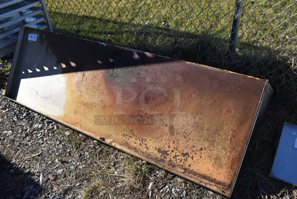 Metal Shelf w/ Wall Mount Brackets. 72x24x24 - Image 2 of 5