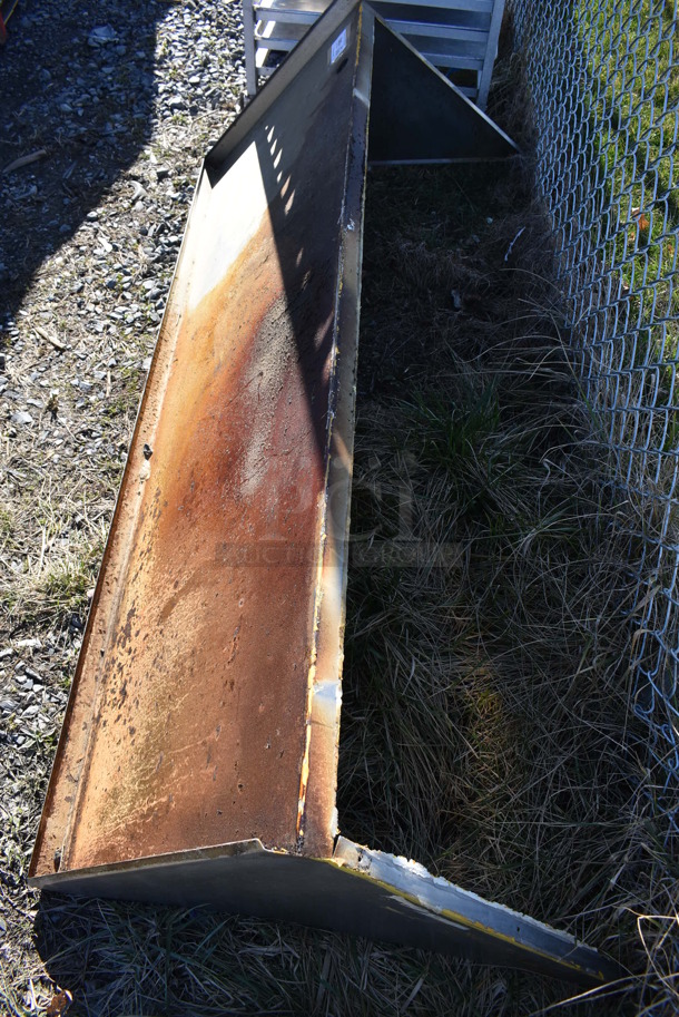 Metal Shelf w/ Wall Mount Brackets. 72x24x24 - Image 4 of 5