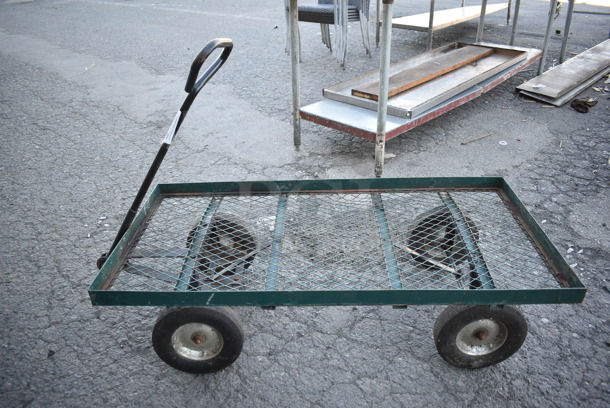 Metal Cart on Casters. 24x54x36 - Image 1 of 5