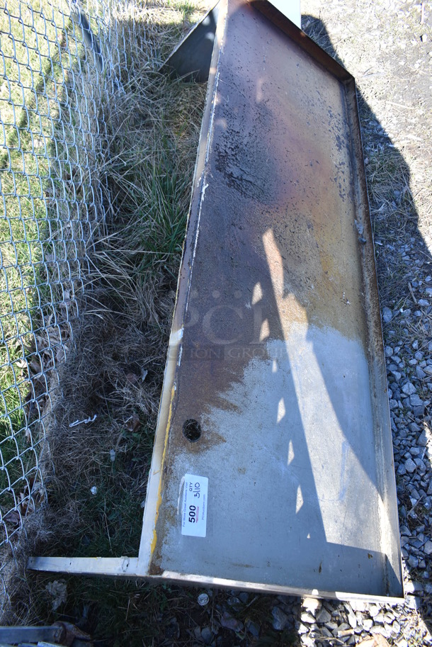 Metal Shelf w/ Wall Mount Brackets. 72x24x24 - Image 5 of 5