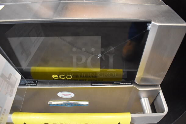 BRAND NEW SCRATCH AND DENT! 2022 TurboChef Eco Stainless Steel Commercial Countertop Electric Powered High-Speed Rapid Cook Oven. See Pictures for Cracked Glass. 208/240 Volts, 1 Phase. 17.5x26x21.5 - Image 6 of 12