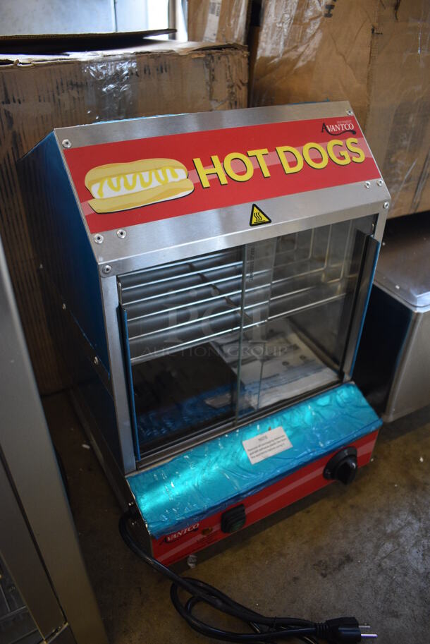 BRAND NEW IN BOX! Avantco HDS-175 Stainless Steel Commercial Countertop 175 Dog / 40 Bun Hot Dog Steamer. 120 Volts, 1 Phase. 13.5x16x20. Tested and Working! - Image 2 of 7