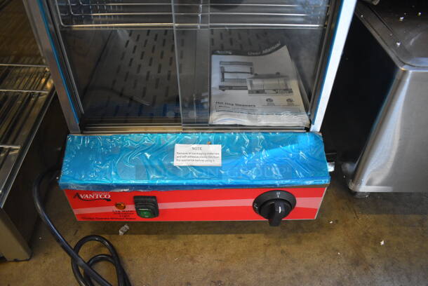 BRAND NEW IN BOX! Avantco HDS-175 Stainless Steel Commercial Countertop 175 Dog / 40 Bun Hot Dog Steamer. 120 Volts, 1 Phase. 13.5x16x20. Tested and Working! - Image 3 of 7