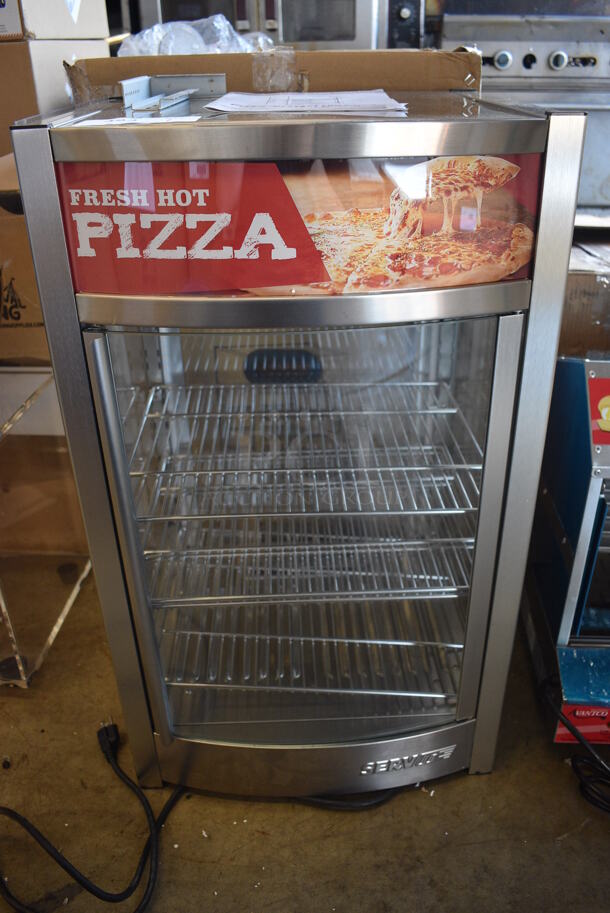 LIKE NEW! ServIt 423PDW12D2S Stainless Steel Commercial Countertop 12" Self-Service Countertop Display Warmer Merchandiser. Unit Has Only Been Used a Few Times! 120 Volts, 1 Phase. 18x19x31. Tested and Working! - Image 1 of 8